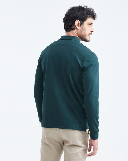 POLO LONG SLEEVE IN GREEN