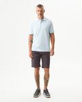 Mens Regular Fit Short Sleeve Polo Shirt in Cotton, Compass - Blue 63_609G000_AZU134308_4