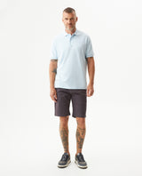 Mens Regular Fit Short Sleeve Polo Shirt in Cotton, Compass - Blue 63_609G000_AZU134308_4
