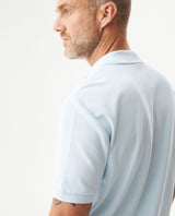 Mens Regular Fit Short Sleeve Polo Shirt in Cotton, Compass - Blue 63_609G000_AZU134308_7