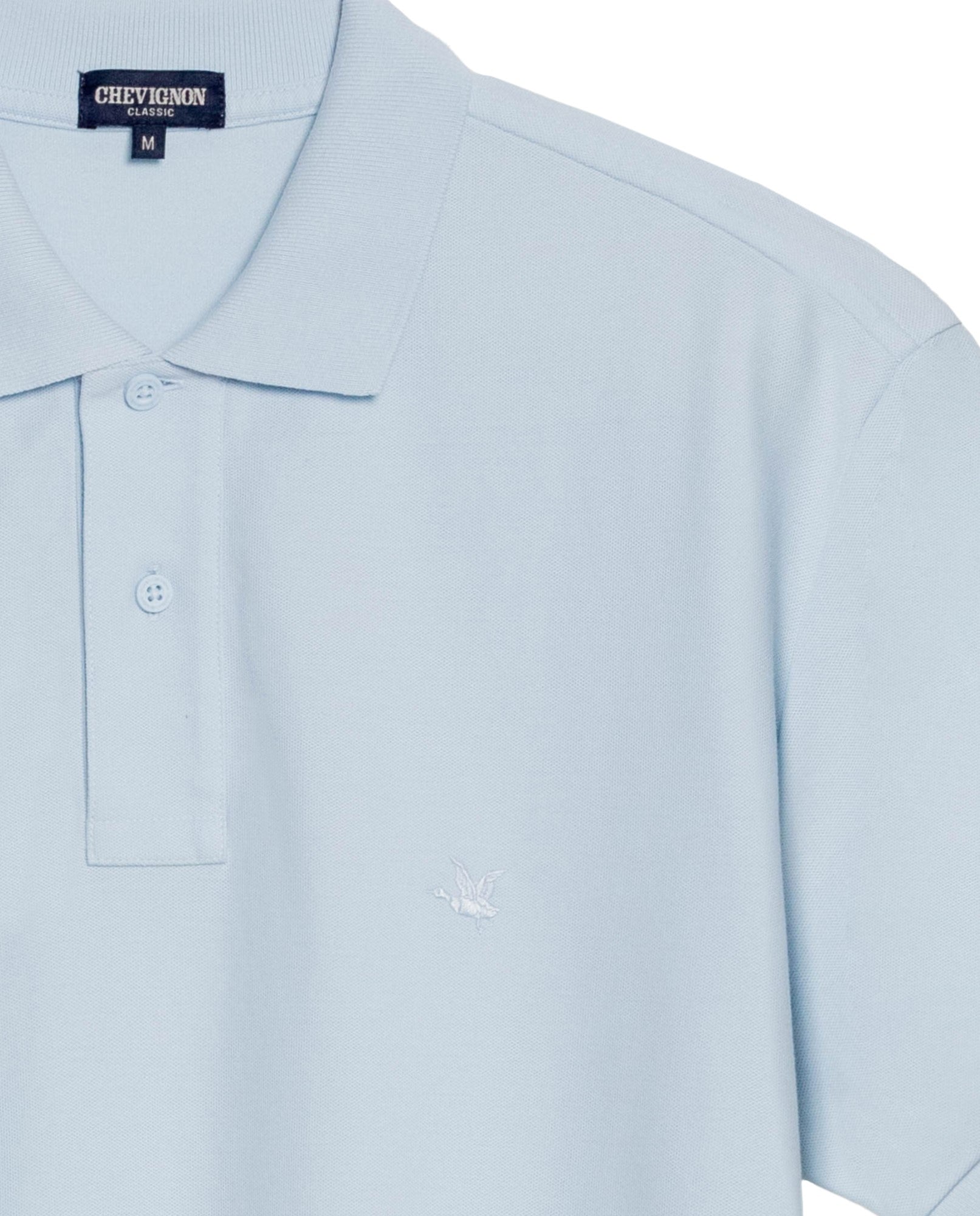 Mens Regular Fit Short Sleeve Polo Shirt in Cotton, Compass - Blue 63_609G000_AZU134308_8
