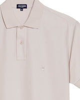 Mens Regular Fit Short Sleeve Polo Shirt in Cotton, Compass - Brown 63_609G000_CAF171311_8