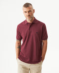 Mens Regular Fit Short Sleeve Polo Shirt in Cotton, Compass - Red 63_609G000_ROJ191725_0