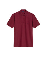 Mens Regular Fit Short Sleeve Polo Shirt in Cotton, Compass - Red 63_609G000_ROJ191725_3