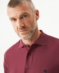 Mens Regular Fit Short Sleeve Polo Shirt in Cotton, Compass - Red 63_609G000_ROJ191725_5