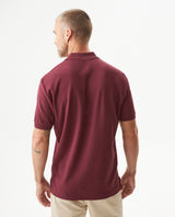 Mens Regular Fit Short Sleeve Polo Shirt in Cotton, Compass - Red 63_609G000_ROJ191725_6
