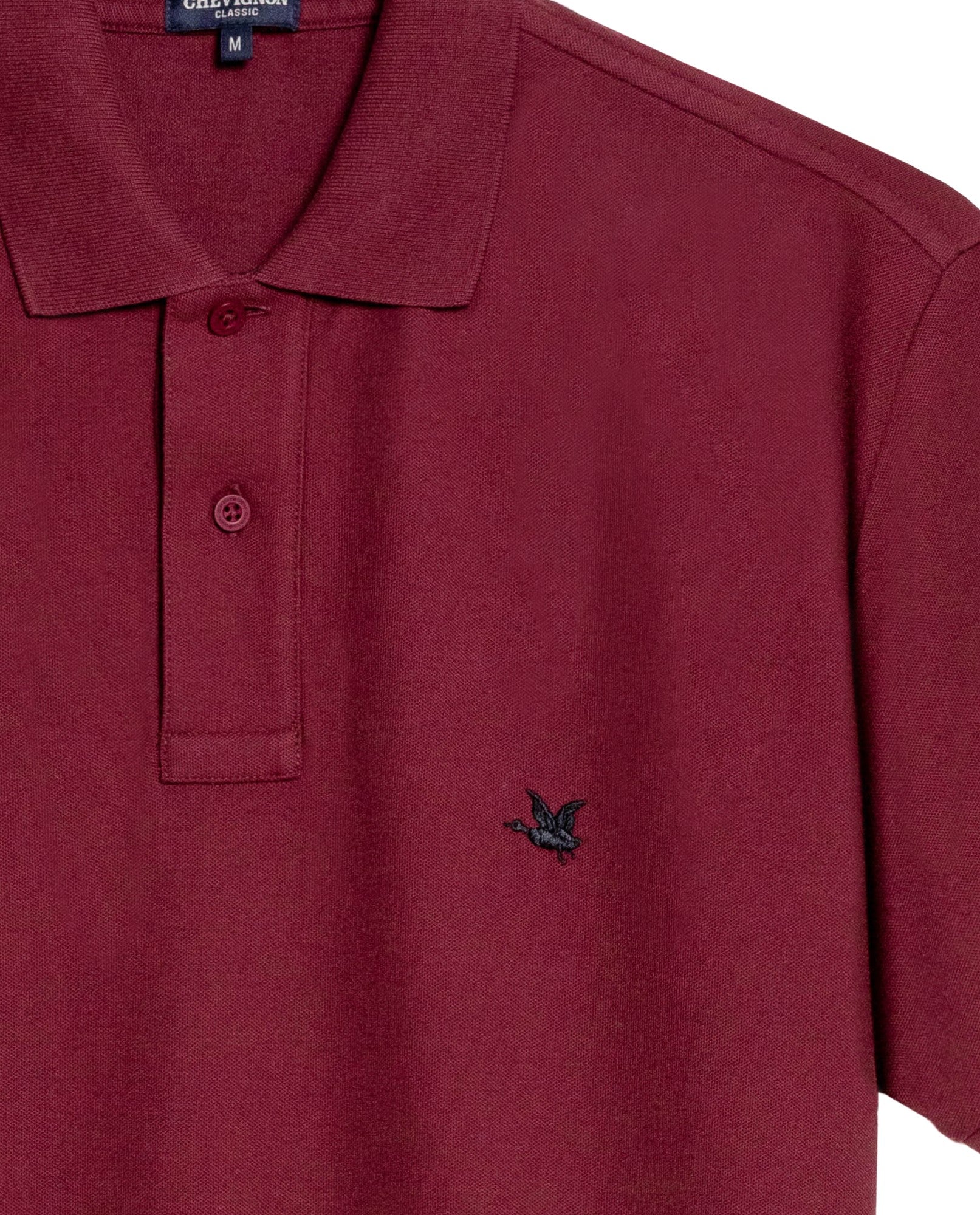 Mens Regular Fit Short Sleeve Polo Shirt in Cotton, Compass - Red 63_609G000_ROJ191725_8