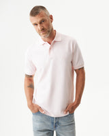 Mens Regular Fit Short Sleeve Polo Shirt in Cotton, Compass - Pink 63_609G000_ROS153207_0