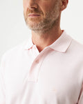 Mens Regular Fit Short Sleeve Polo Shirt in Cotton, Compass - Pink 63_609G000_ROS153207_5