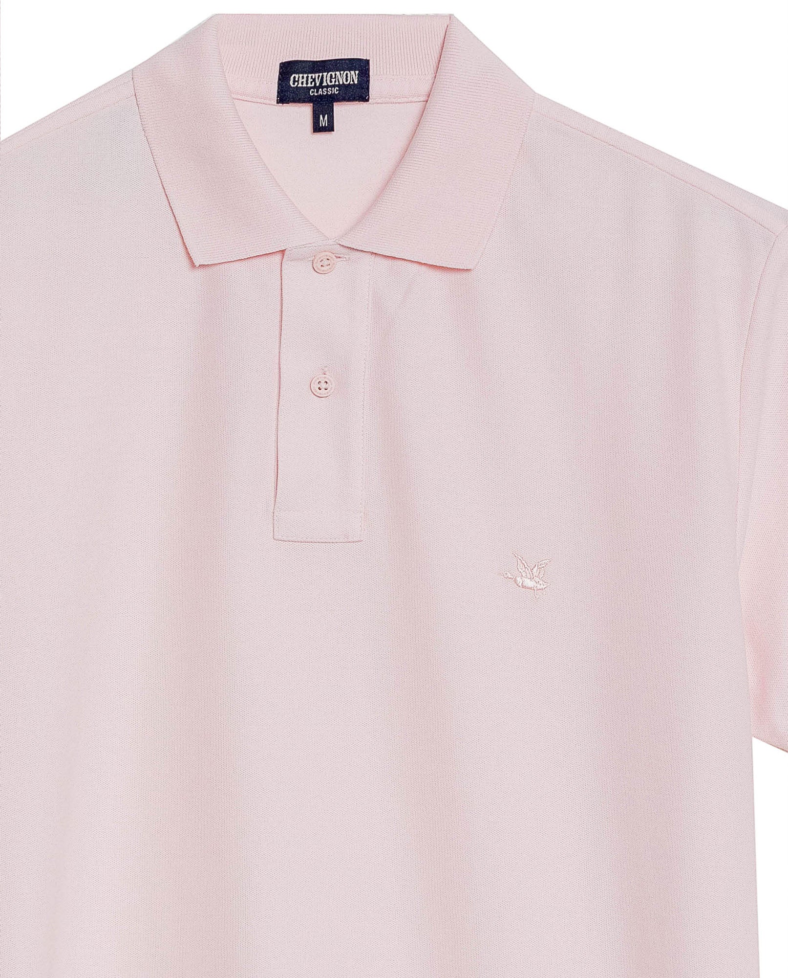 Mens Regular Fit Short Sleeve Polo Shirt in Cotton, Compass - Pink 63_609G000_ROS153207_8