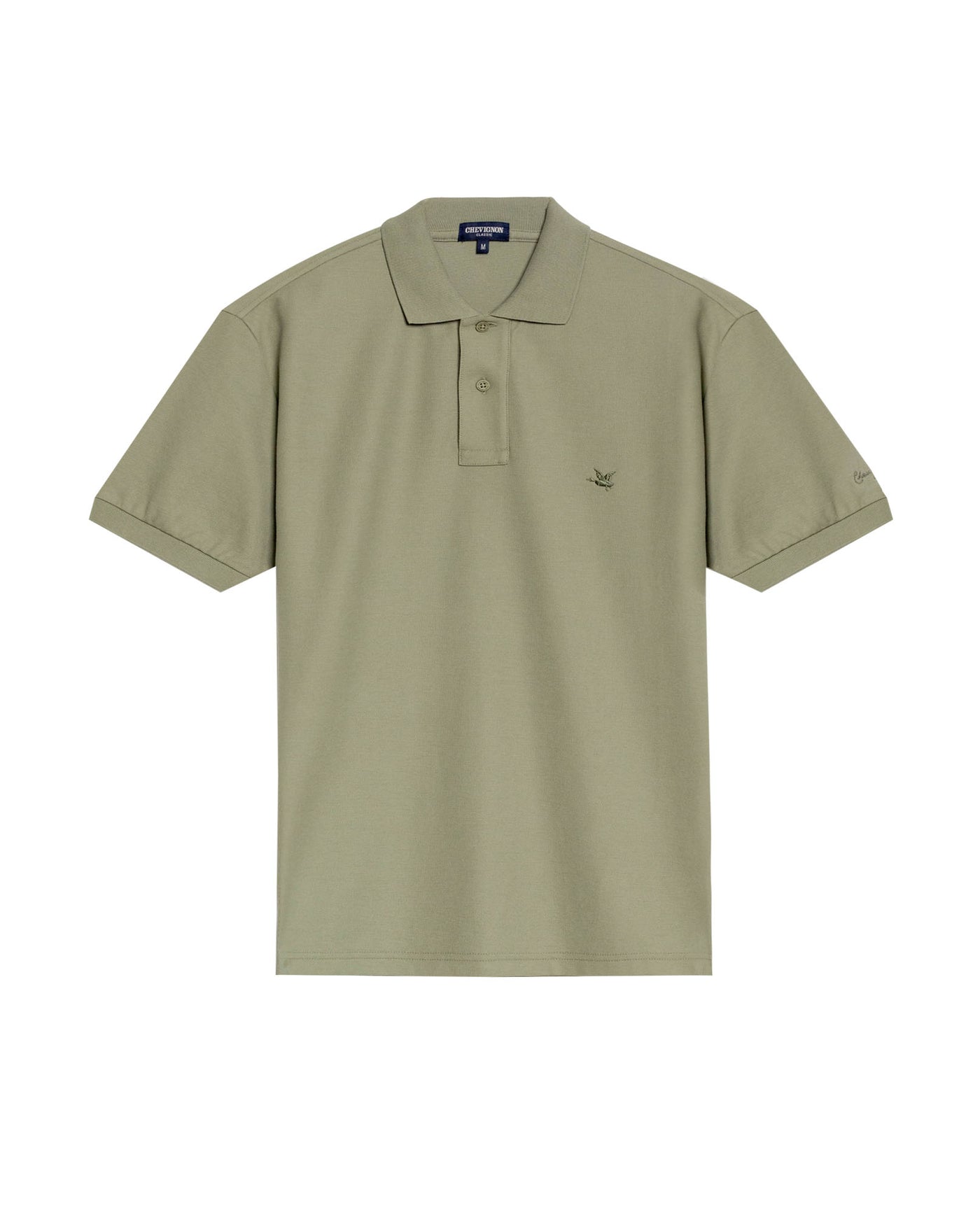 Mens Regular Fit Short Sleeve Polo Shirt in Cotton, Compass - Green 63_609G000_VER170115_3