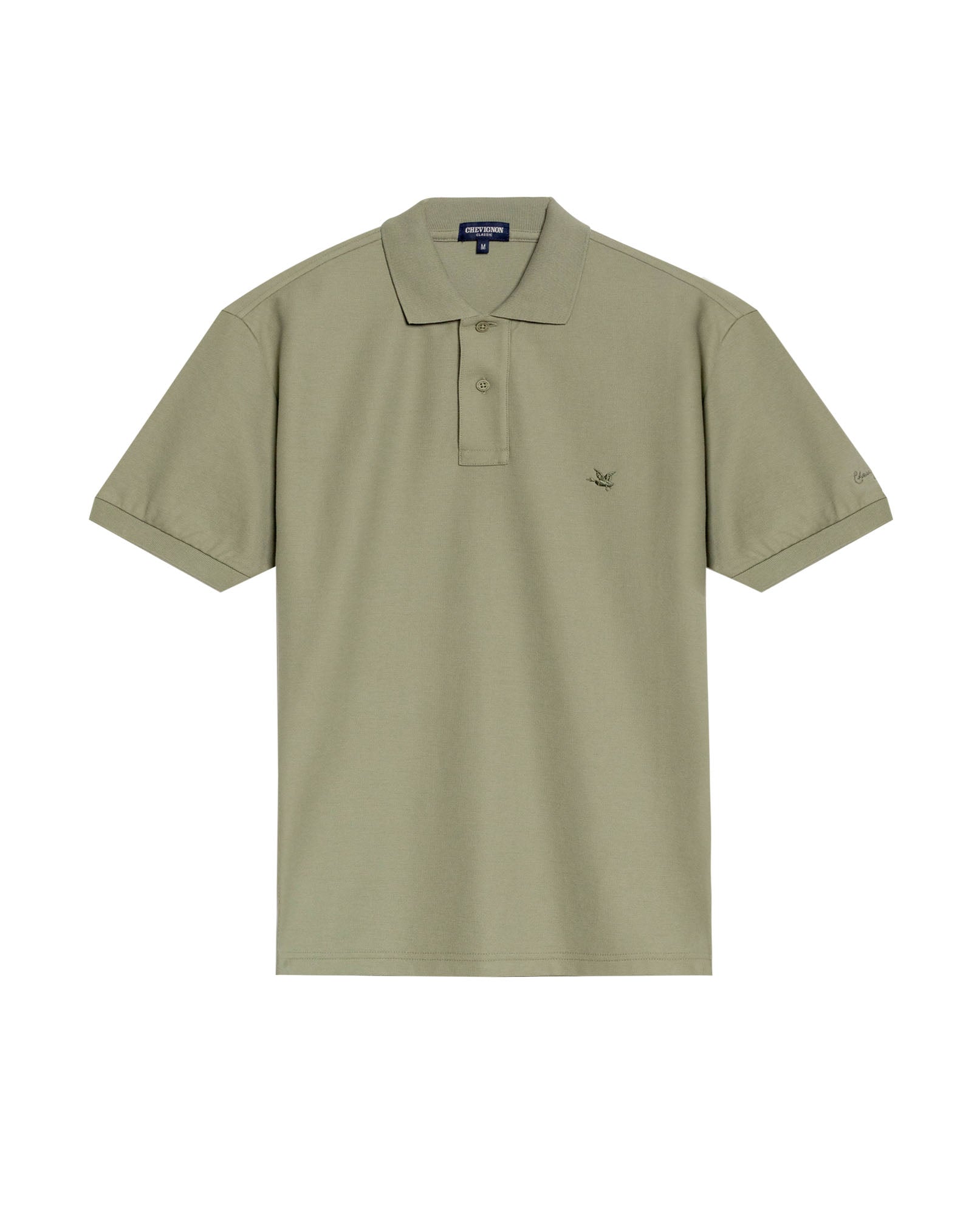Mens Regular Fit Short Sleeve Polo Shirt in Cotton, Compass - Green 63_609G000_VER170115_3