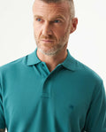 Mens Regular Fit Short Sleeve Polo Shirt in Cotton, Compass - Green 63_609G000_VER185315_5