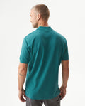 Mens Regular Fit Short Sleeve Polo Shirt in Cotton, Compass - Green 63_609G000_VER185315_6