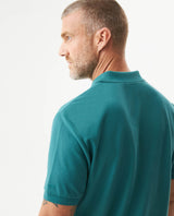 Mens Regular Fit Short Sleeve Polo Shirt in Cotton, Compass - Green 63_609G000_VER185315_7