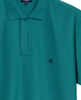 Mens Regular Fit Short Sleeve Polo Shirt in Cotton, Compass - Green 63_609G000_VER185315_8