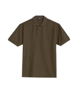 Mens Regular Fit Short Sleeve Polo Shirt in Cotton, Compass - Green 63_609G000_VER190414_3