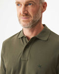 Mens Regular Fit Short Sleeve Polo Shirt in Cotton, Compass - Green 63_609G000_VER190414_5