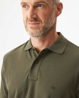 Mens Regular Fit Short Sleeve Polo Shirt in Cotton, Compass - Green 63_609G000_VER190414_5