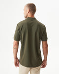 Mens Regular Fit Short Sleeve Polo Shirt in Cotton, Compass - Green 63_609G000_VER190414_6
