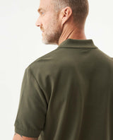 Mens Regular Fit Short Sleeve Polo Shirt in Cotton, Compass - Green 63_609G000_VER190414_7