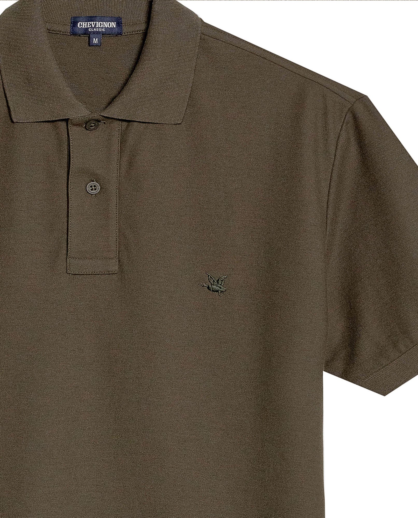Mens Regular Fit Short Sleeve Polo Shirt in Cotton, Compass - Green 63_609G000_VER190414_8