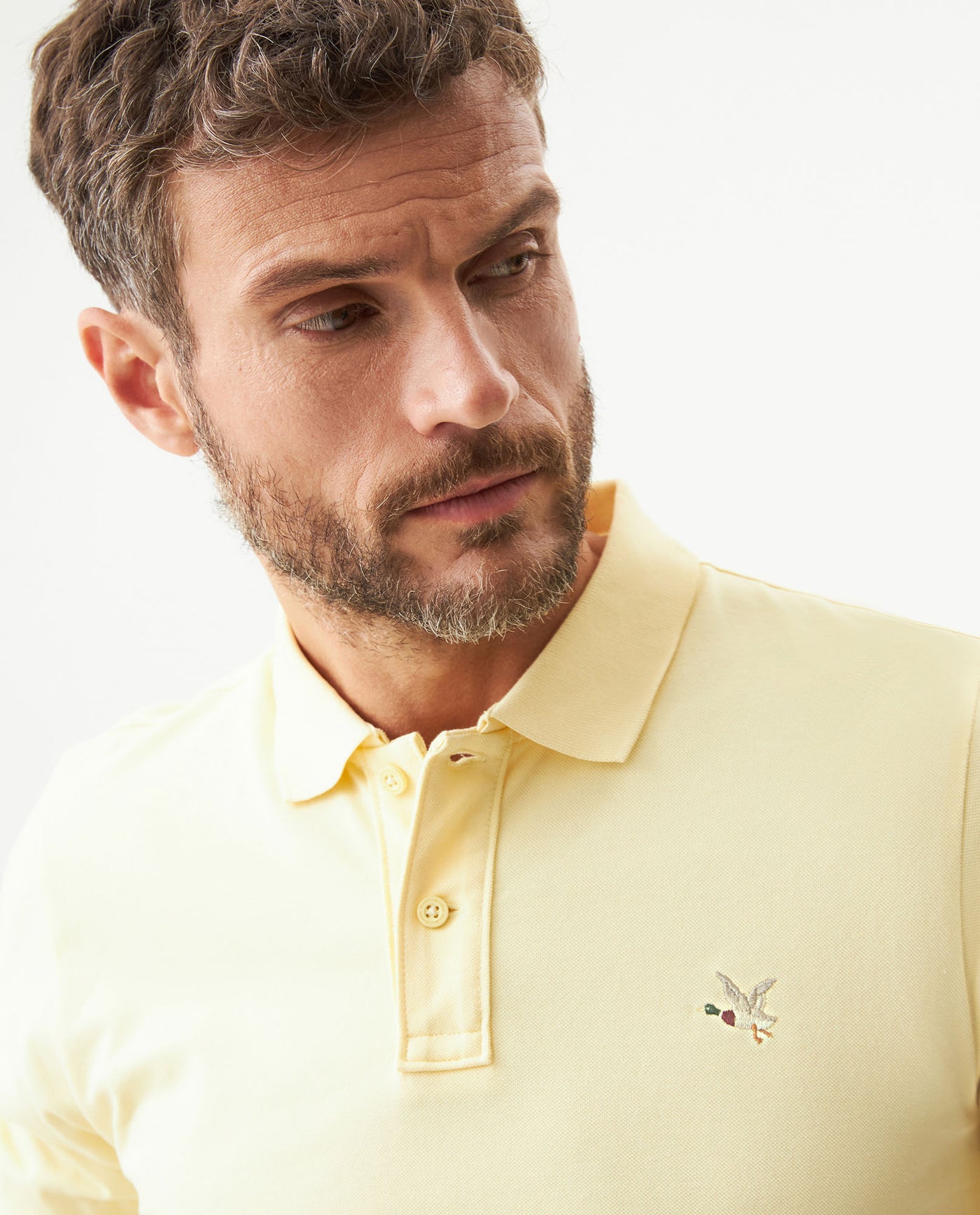 Camiseta Tipo Polo para Hombre - Yellow 63_609G001_AMA110618_5