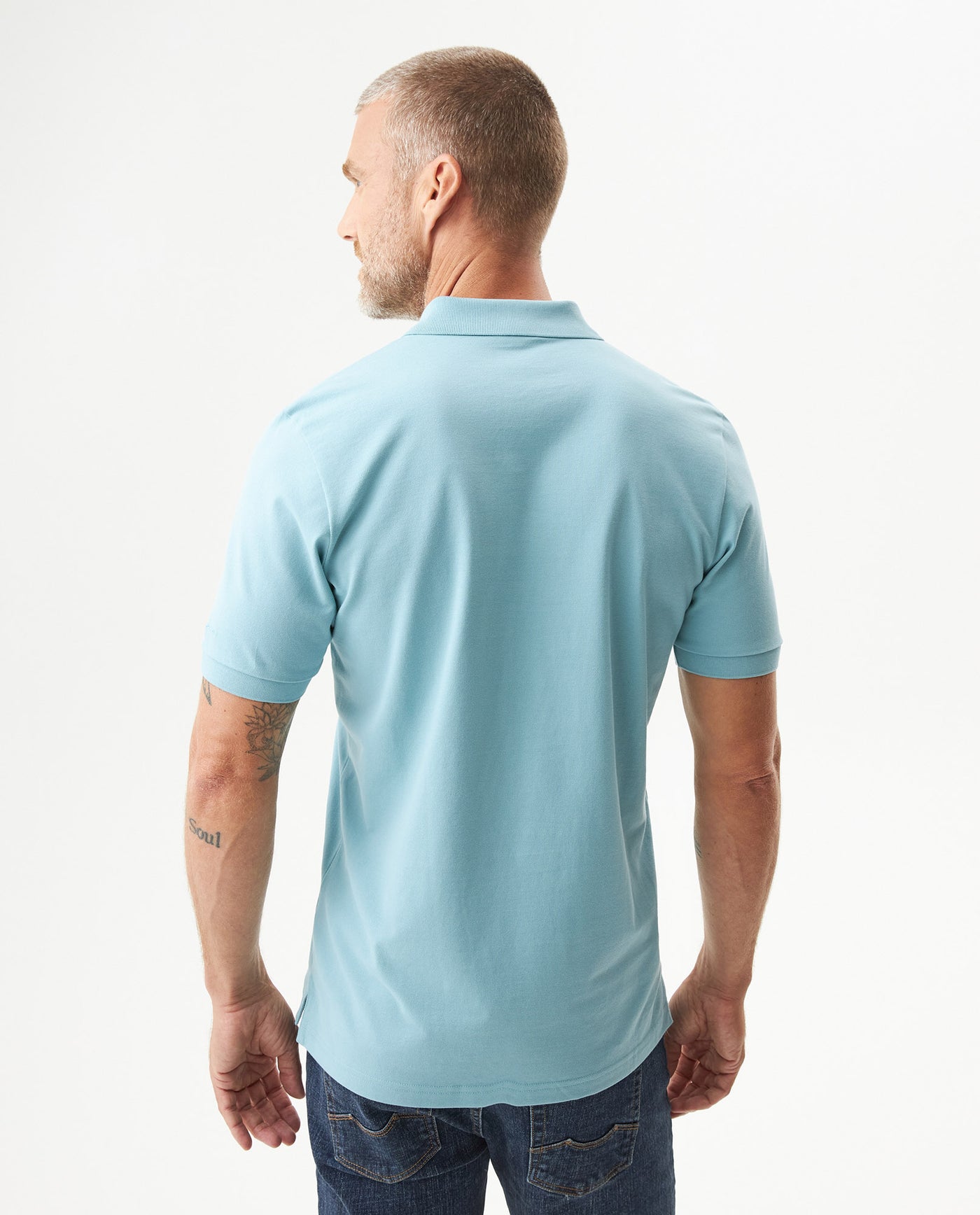 Camiseta Tipo Polo para Hombre - Blue 63_609G001_AZU164414_6