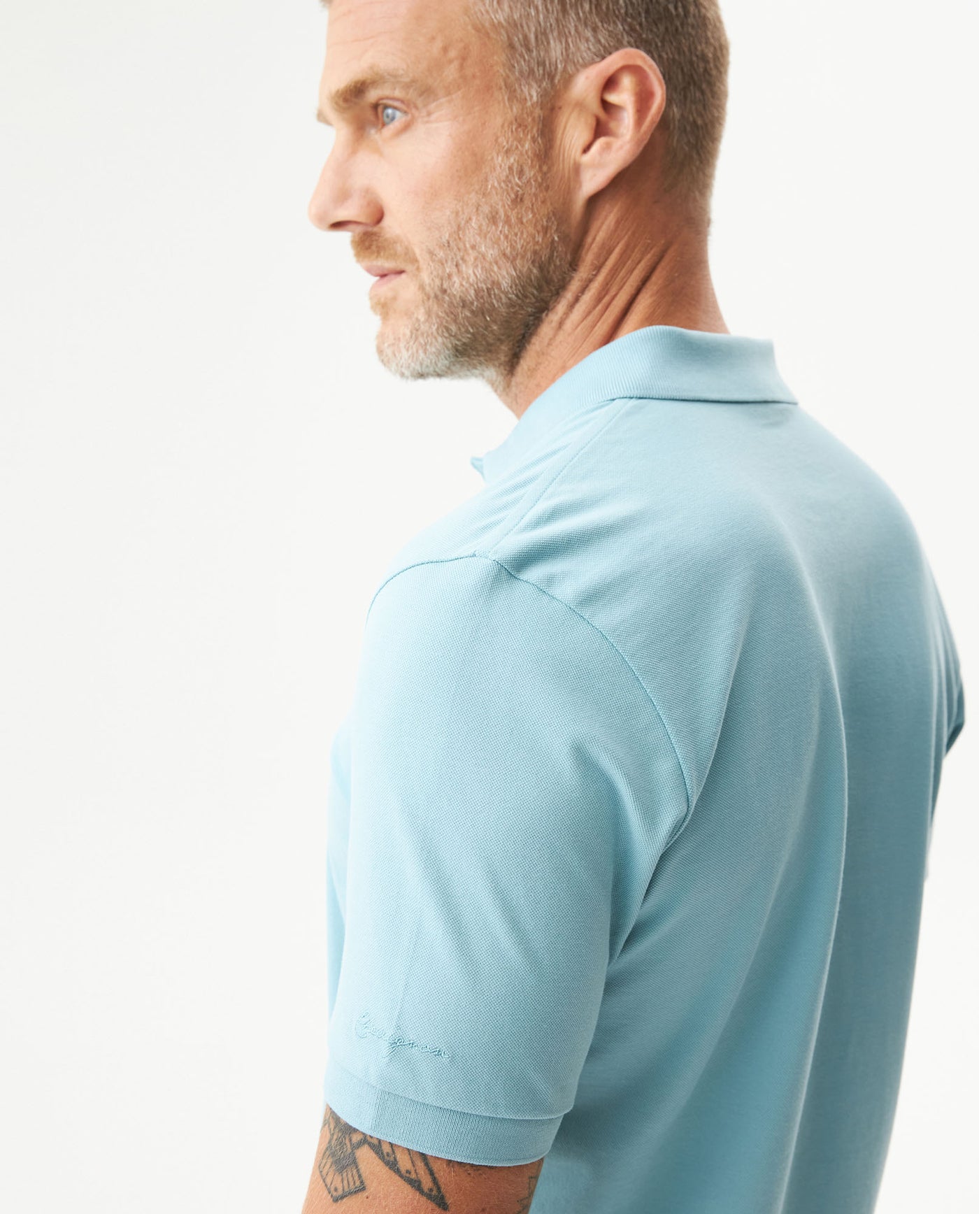 Camiseta Tipo Polo para Hombre - Blue 63_609G001_AZU164414_7