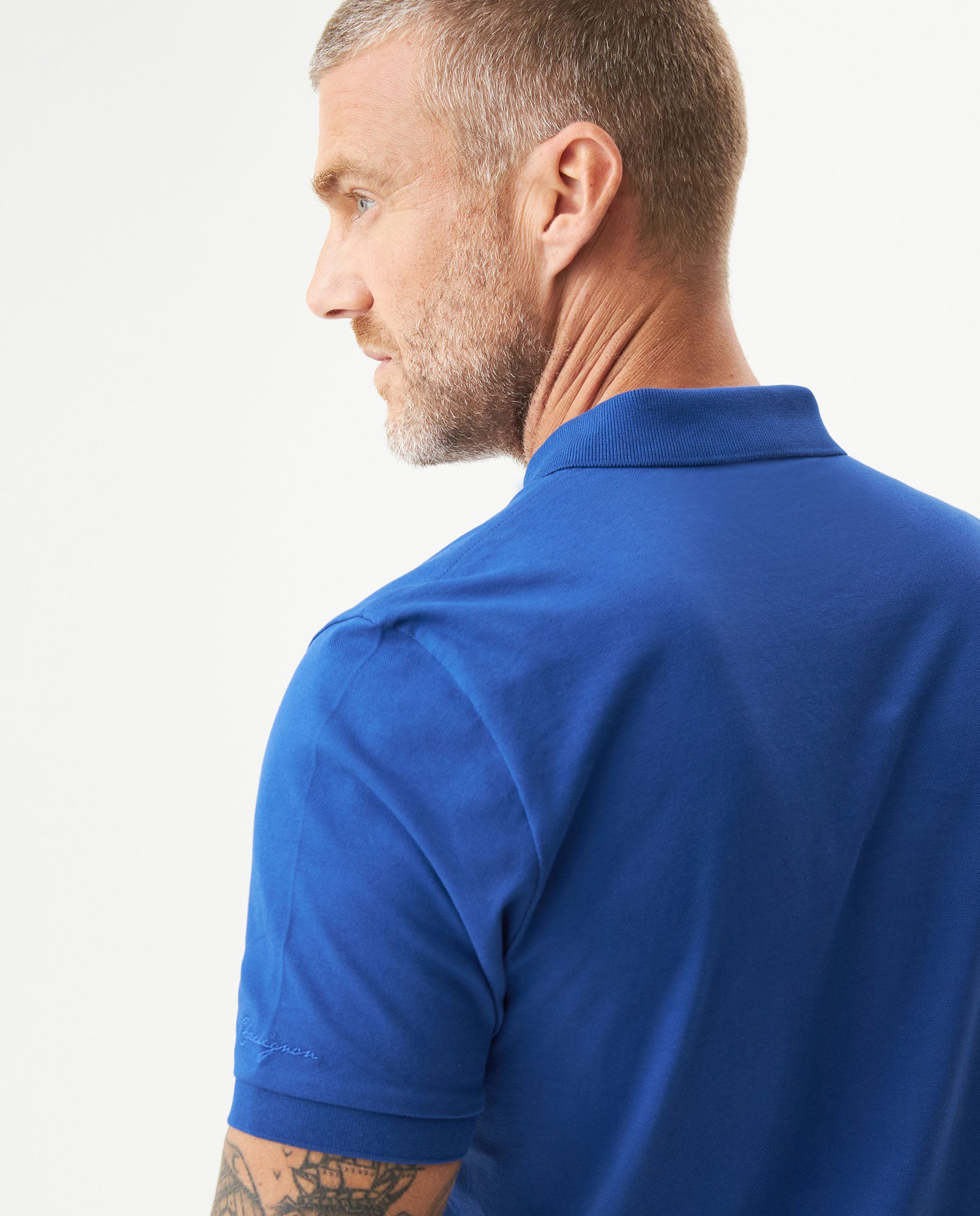 Camiseta Tipo Polo para Hombre - Blue 63_609G001_AZU193953_7