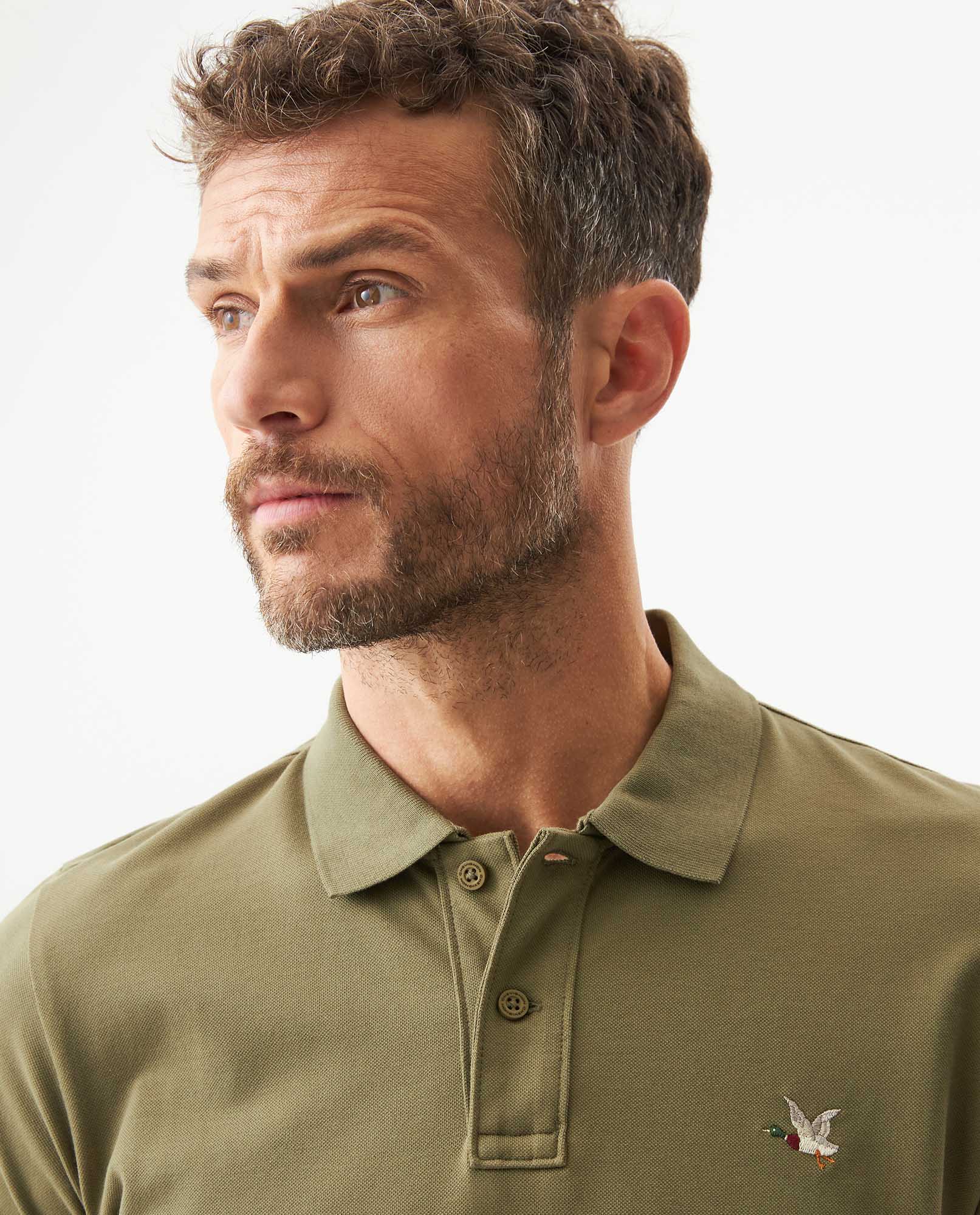 Camiseta Tipo Polo para Hombre - Green 63_609G001_VER180521_5