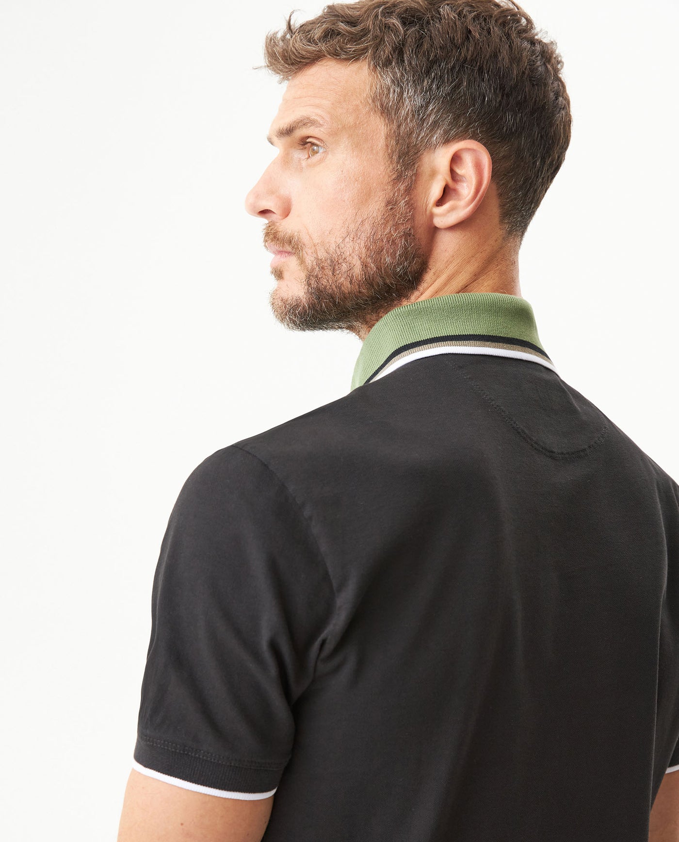 Men's Slim Fit Polo Shirt in Cotton Stretch Blend, Horizon 609G003 - 6