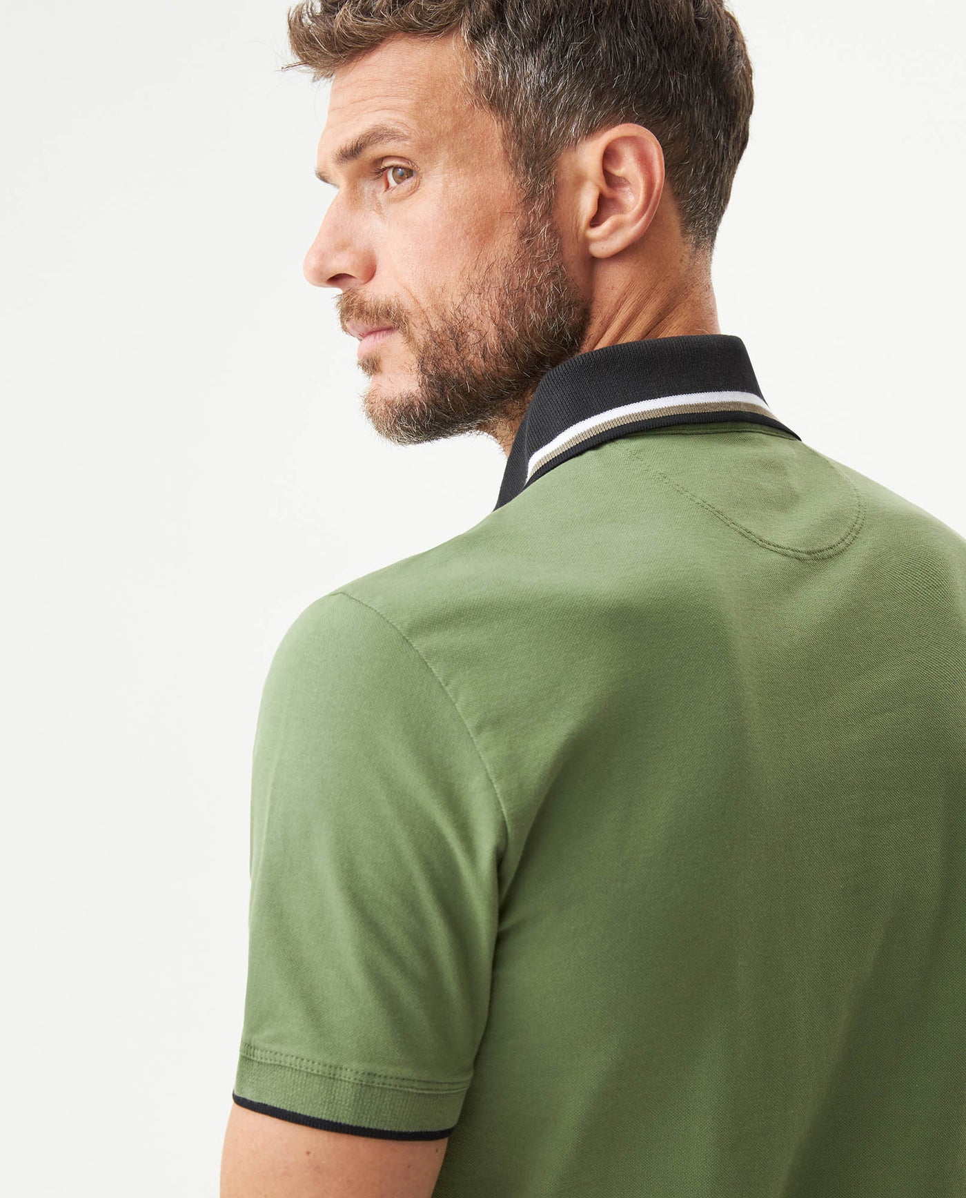 Men's Slim Fit Polo Shirt in Cotton Stretch Blend, Horizon 609G003 - 6