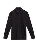 Men's Long Sleeve Relaxed Fit Polo Shirt in Cotton-Polyester Blend, Dock 609G004 - 2
