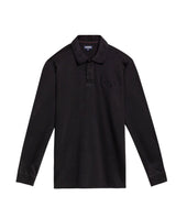 Men's Long Sleeve Relaxed Fit Polo Shirt in Cotton-Polyester Blend, Dock 609G004 - 2