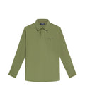 Men's Long Sleeve Relaxed Fit Polo Shirt in Cotton-Polyester Blend, Dock 609G004 - 2