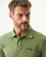 Men's Long Sleeve Relaxed Fit Polo Shirt in Cotton-Polyester Blend, Dock 609G004 - 4