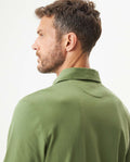 Men's Long Sleeve Relaxed Fit Polo Shirt in Cotton-Polyester Blend, Dock 609G004 - 6