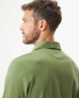 Men's Long Sleeve Relaxed Fit Polo Shirt in Cotton-Polyester Blend, Dock 609G004 - 6