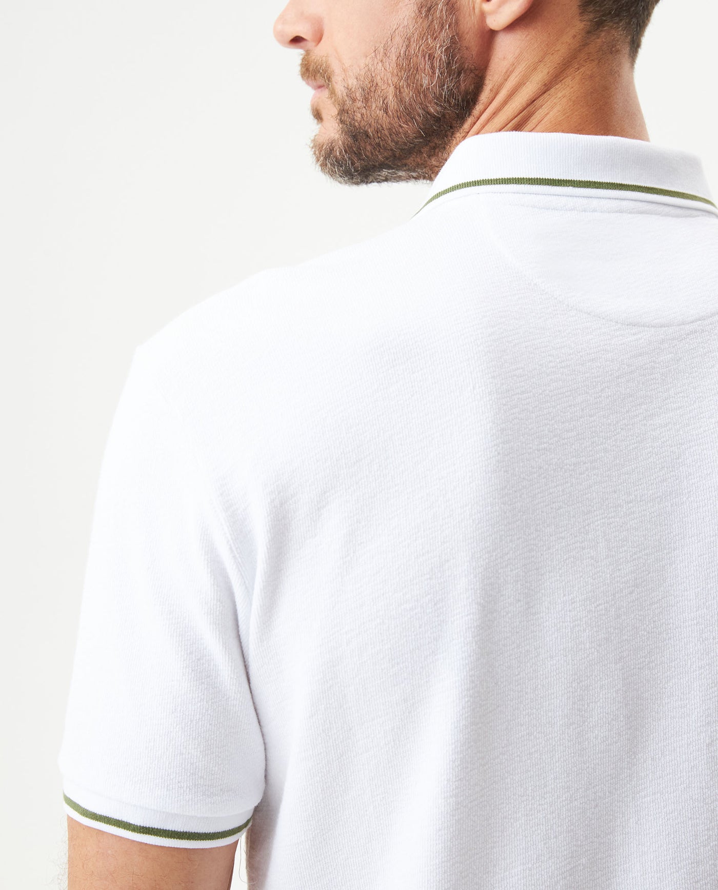 Men's Polo Shirt - White 609G005 - 6