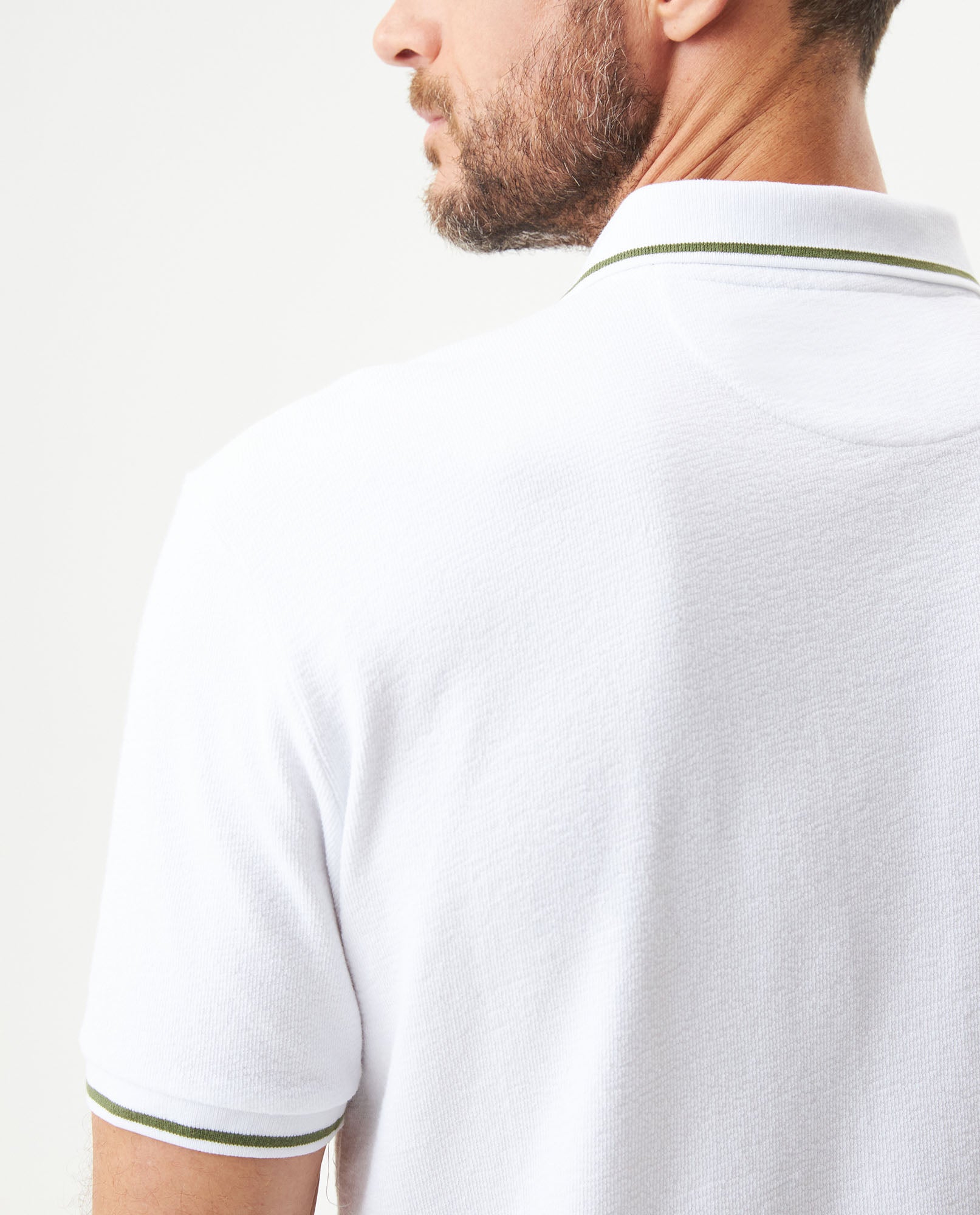 Men's Polo Shirt - White 609G005 - 6