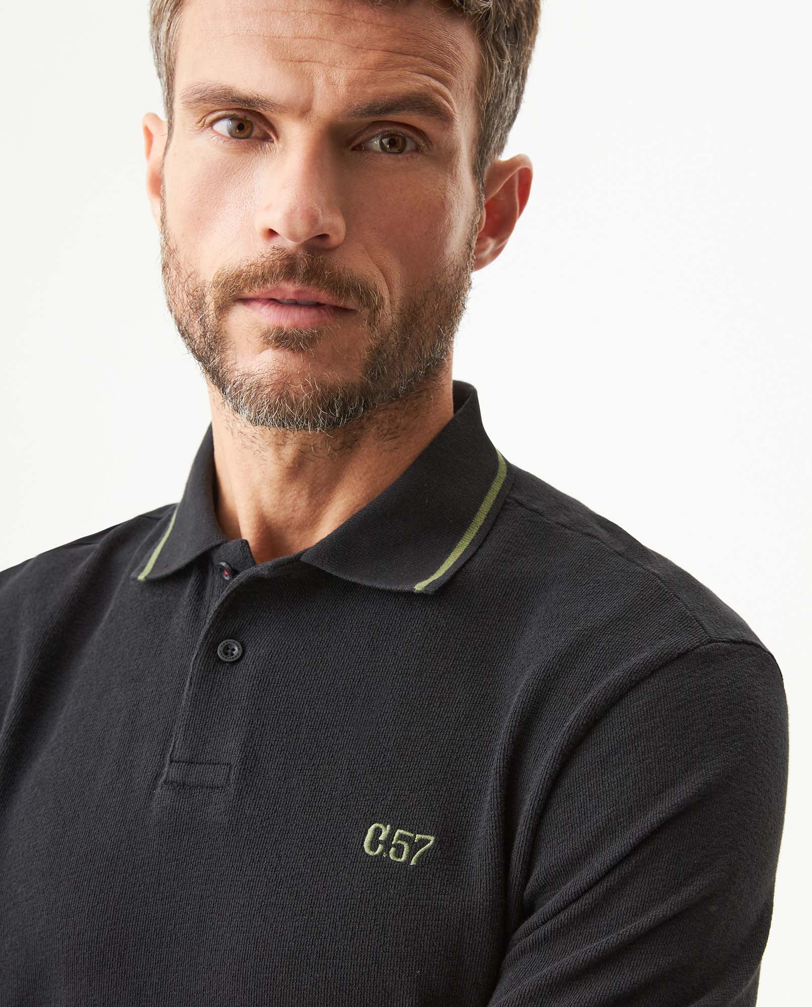 Men's Polo Shirt - Black 609G005 - 4