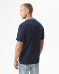 Men's Slim Fit Polo Shirt in Cotton Stretch Blend, Weathered - 5