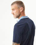Men's Slim Fit Polo Shirt in Cotton Stretch Blend, Weathered - 6