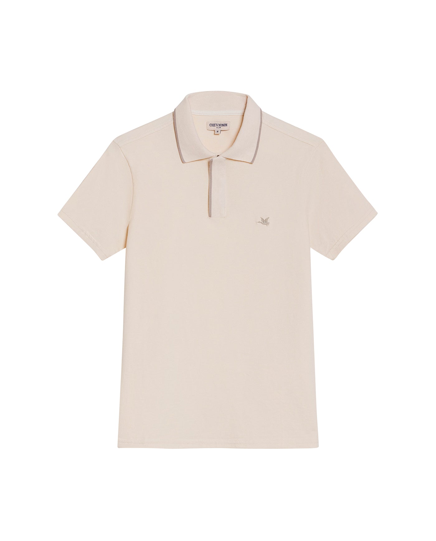 Men's Slim Fit Polo Shirt in Cotton Stretch Blend, Weathered - 1