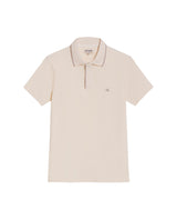 Men's Slim Fit Polo Shirt in Cotton Stretch Blend, Weathered - 1