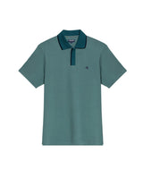 Men's Slim Fit Polo Shirt in Cotton Stretch Blend, Weathered - 1