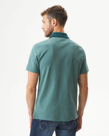 Men's Slim Fit Polo Shirt in Cotton Stretch Blend, Weathered - 5