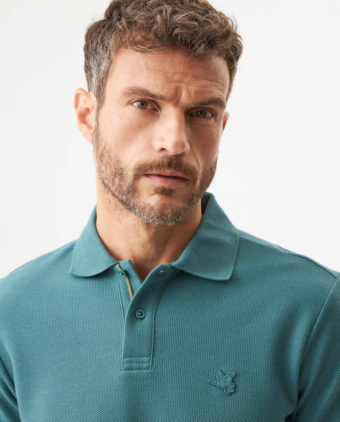 Men's Slim Fit Polo Shirt in Cotton, Maritime 609G008 - 4