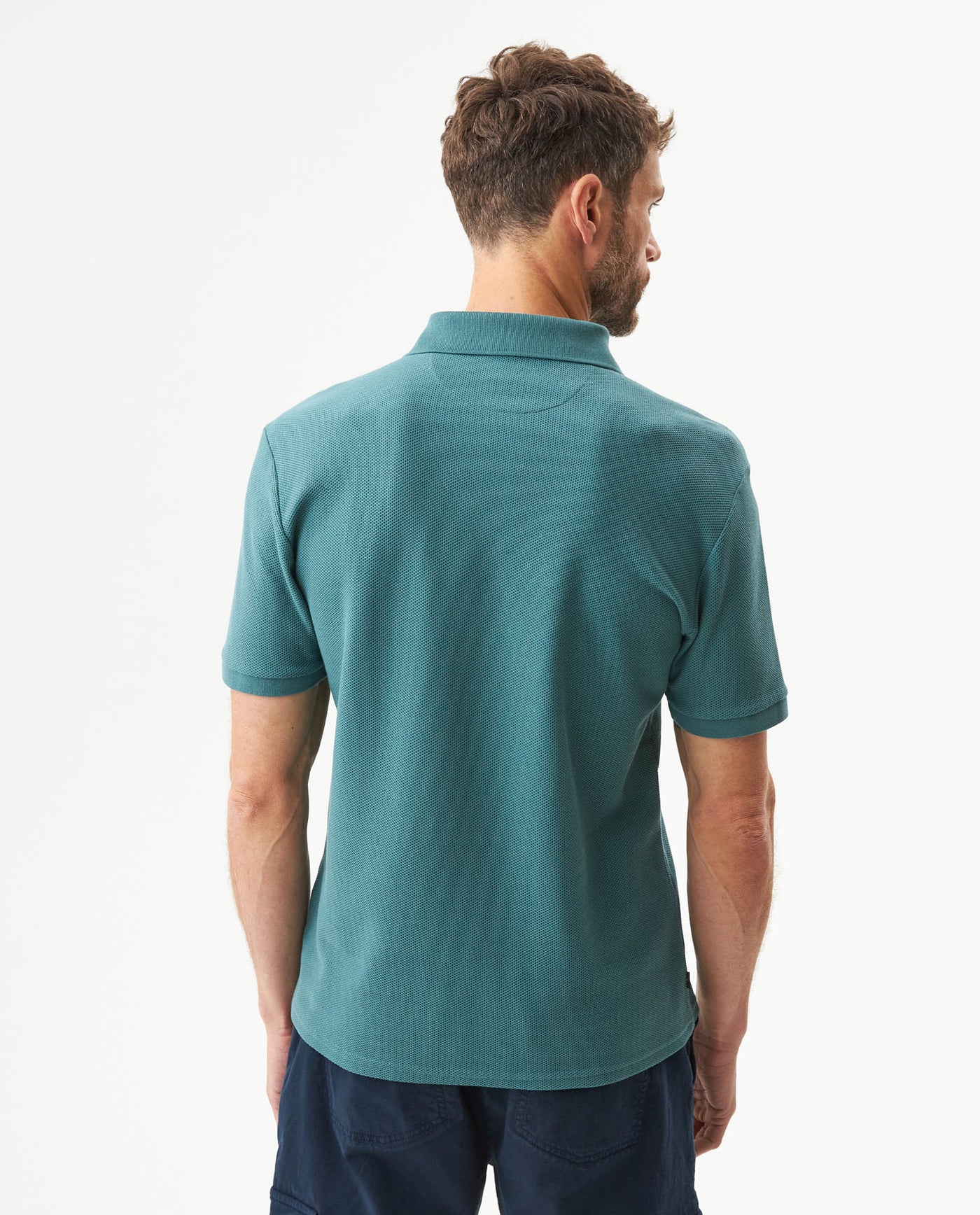 Men's Slim Fit Polo Shirt in Cotton, Maritime 609G008 - 5